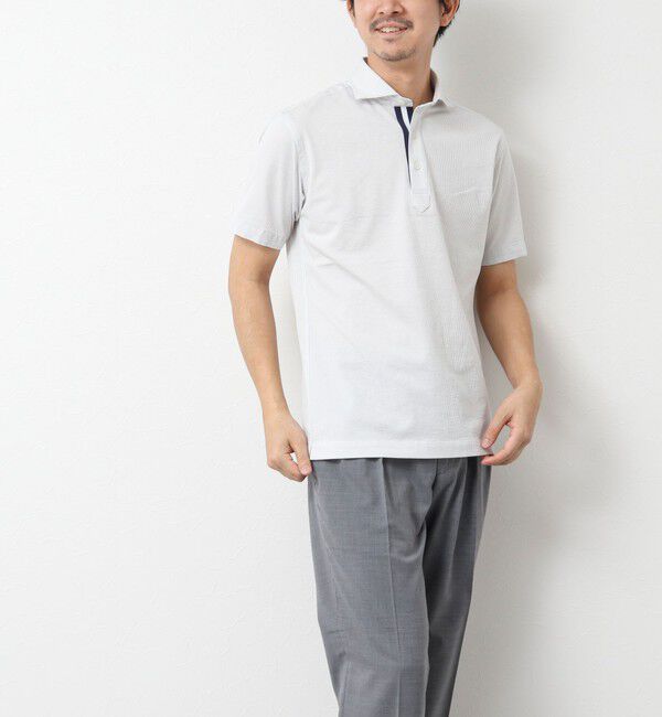 NOLLEY'S goodman「《ビジカジ対応》サッカーニットテープポロ ビズポロ 25SS」|ポロシャツ|