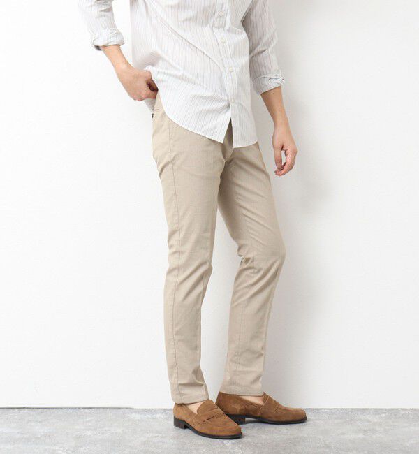NOLLEY'S goodman「《ビジカジ対応》綿麻COOLMAX スリムフィットパンツ 25SS」|チノ|