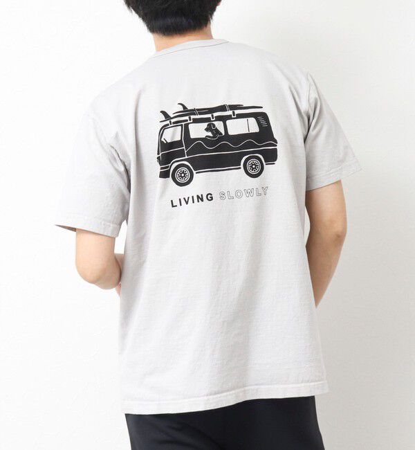 NOLLEY'S goodman「【STONEWOLD】SLOWLY WAGON バックプリントTシャツ 25SS」|Tシャツ・カットソー|グレーベージュ