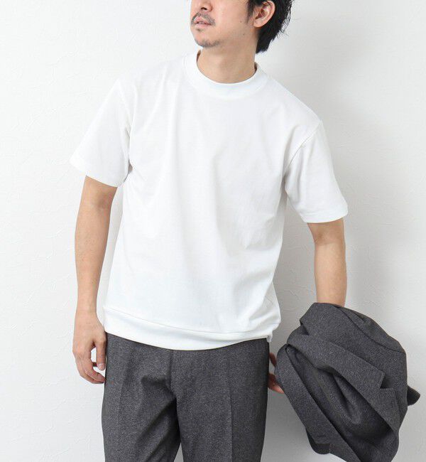 NOLLEY'S goodman「《ビジカジ対応》【Quattro Seven】《吸水速乾/UVカット》カノコドレスT 25SS」|Tシャツ・カットソー|ホワイト