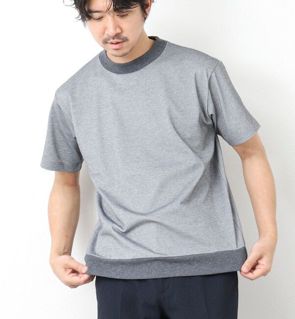 NOLLEY'S goodman「《ビジカジ対応》【Quattro Seven】《吸水速乾/UVカット》カノコドレスT 25SS」|Tシャツ・カットソー|ミディアムグレー