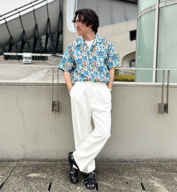 NOLLEY'S goodman「【DotAir/ドットエア】《吸水速乾》総柄シャツ 25SS」|シャツ・ブラウス|