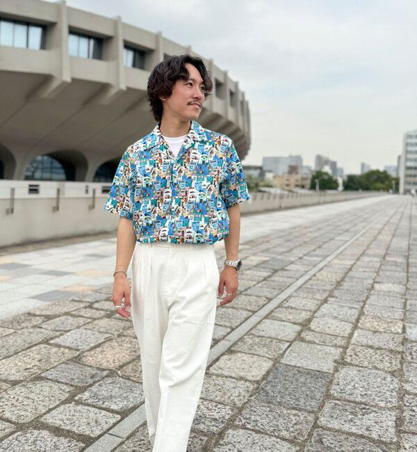 NOLLEY'S goodman「【DotAir/ドットエア】《吸水速乾》総柄シャツ 25SS」|シャツ・ブラウス|