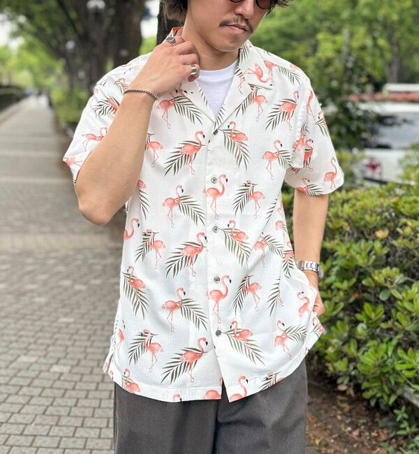 NOLLEY'S goodman「【DotAir/ドットエア】《吸水速乾》総柄シャツ 25SS」|シャツ・ブラウス|