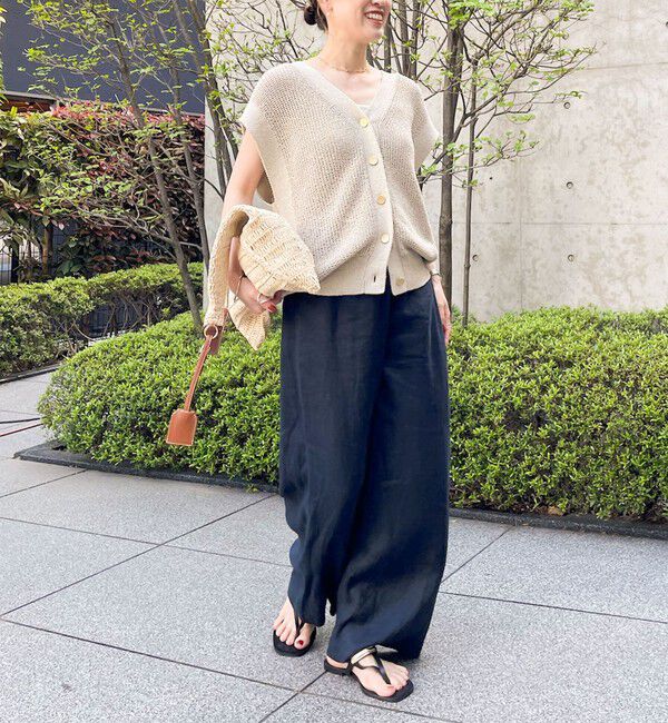 NOLLEY'S「【WEB STAFF恵☆別注カラーあり】《セットアップ対応》リネンセミワイドパンツ」|その他|