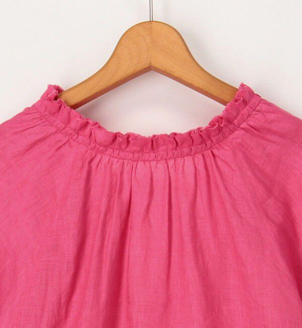 NOLLEY'S「《セットアップ対応》リネンフリル衿ブラウス」|シャツ・ブラウス|