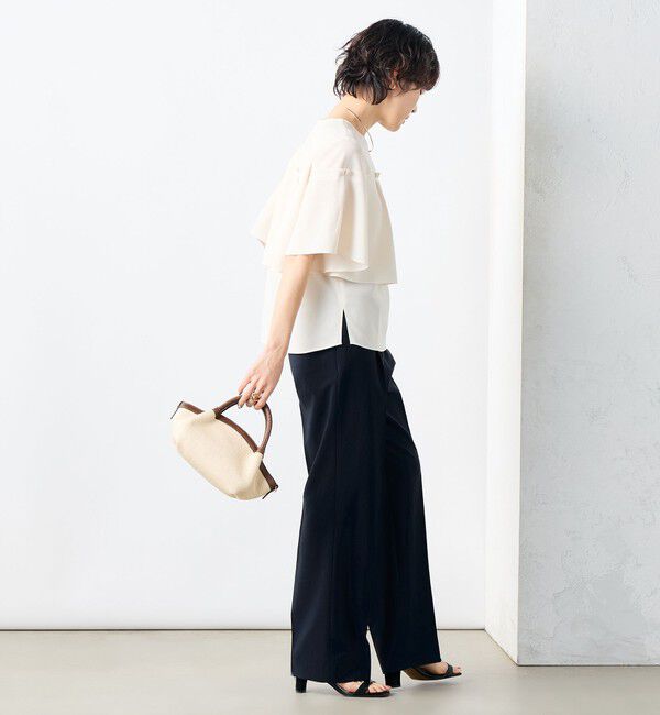 NOLLEY'S「《セットアップ対応》ウォッシャブルドライトロピカルセミワイド美脚パンツ」|その他|