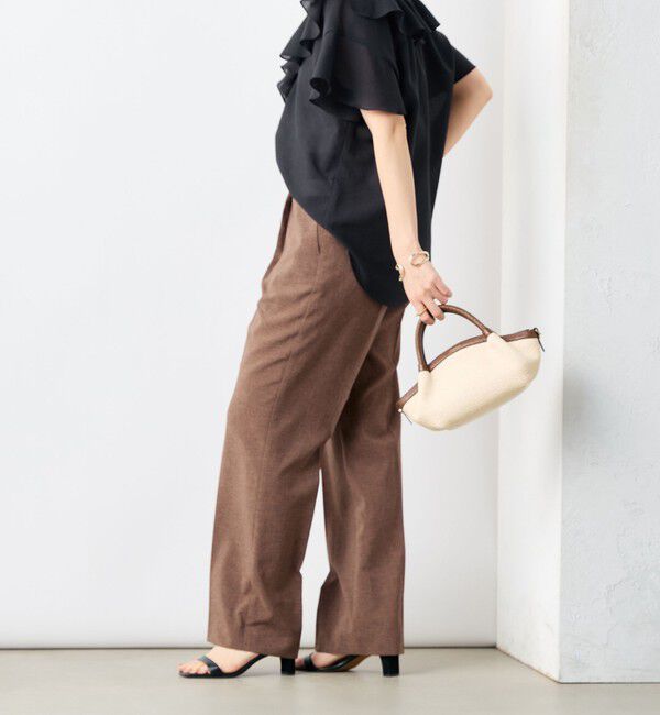 NOLLEY'S「《セットアップ対応》ウォッシャブルドライトロピカルセミワイド美脚パンツ」|その他|