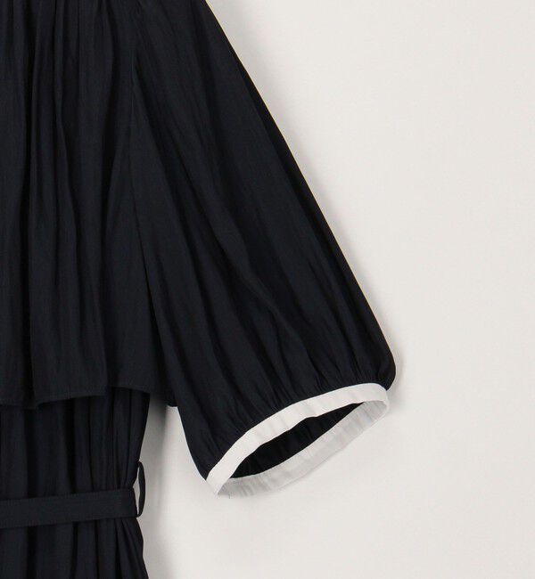 NOLLEY'S「ウォッシャブル割繊ケープ風ワンピース」|ワンピース|