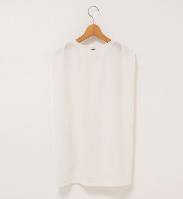 NOLLEY'S「【松葉☆別注アイテム】《セットアップ対応》エアリージョーゼットノースリーブブラウス」|シャツ・ブラウス|