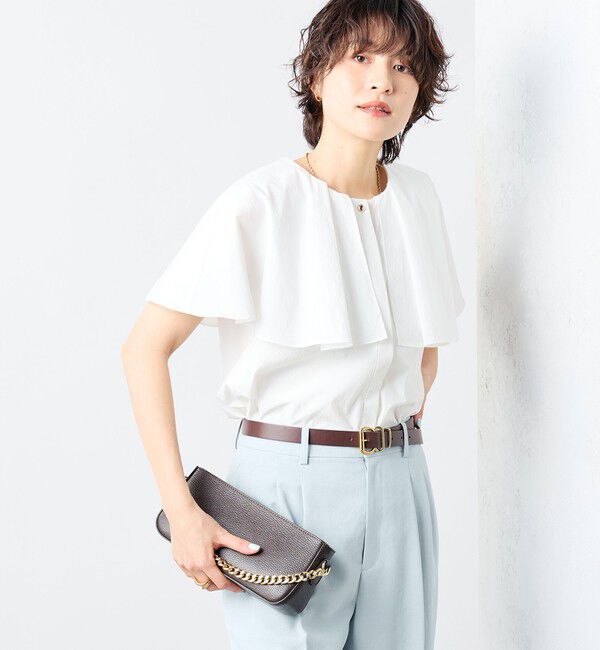 NOLLEY'S sophi「高機能 タフタケープブラウス」|シャツ・ブラウス|