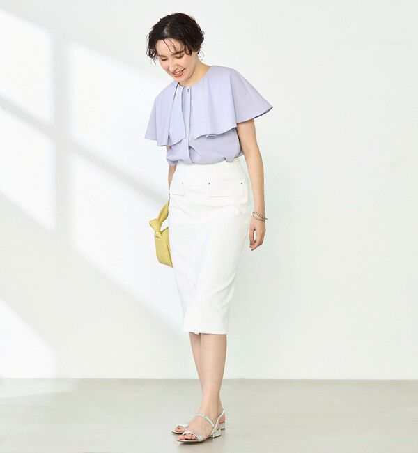 NOLLEY'S sophi「高機能 タフタケープブラウス」|シャツ・ブラウス|