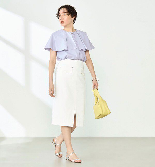 NOLLEY'S sophi「高機能 タフタケープブラウス」|シャツ・ブラウス|