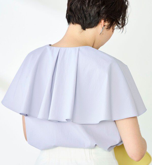 NOLLEY'S sophi「高機能 タフタケープブラウス」|シャツ・ブラウス|