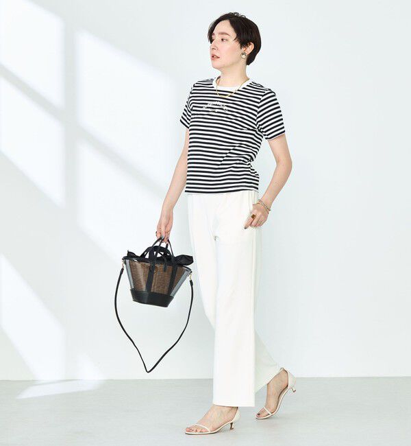 NOLLEY'S sophi「《セットアップ対応》ウォッシャブルマルチファンクションイージーセミフレアパンツ」|その他|