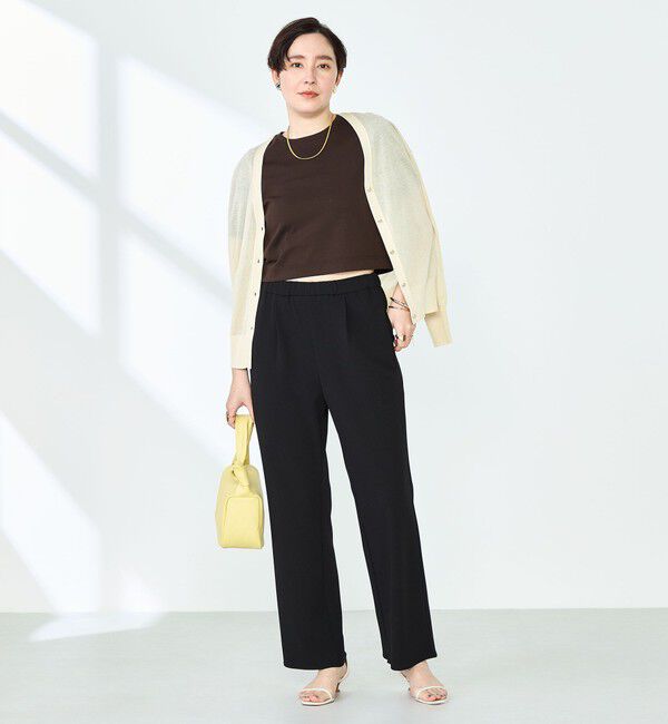 NOLLEY'S sophi「《セットアップ対応》ウォッシャブルマルチファンクションイージーセミフレアパンツ」|その他|