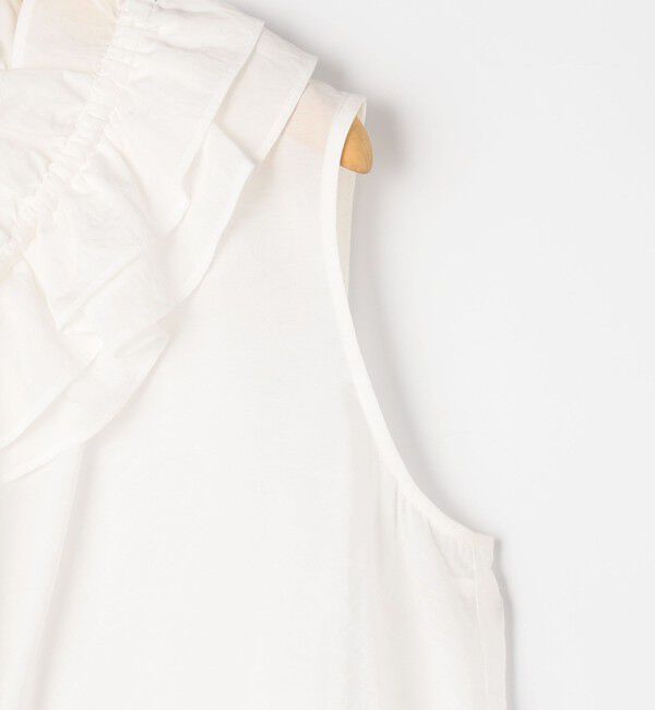 NOLLEY'S sophi「フリルネックノースリーブブラウス」|シャツ・ブラウス|