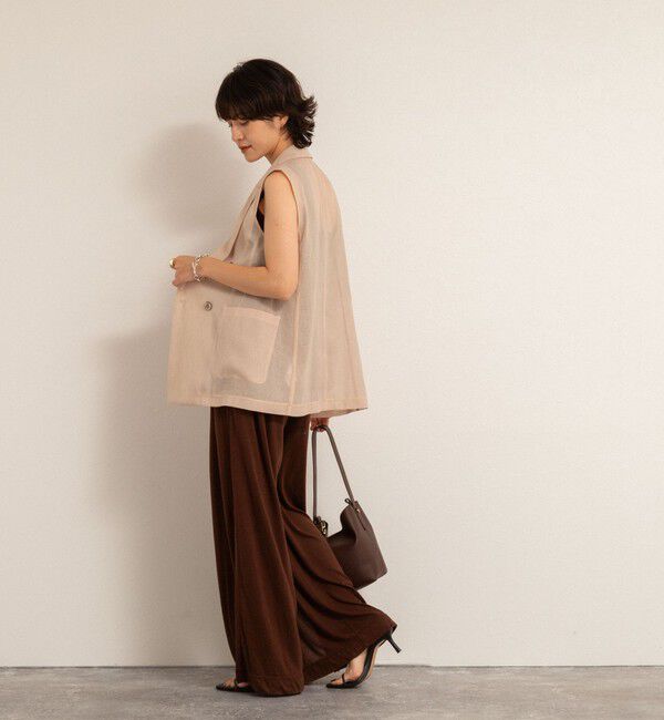 NOLLEY'S「【MAQWEL/マクウェル】ソフトタッチスラブスリットパンツ」|その他|