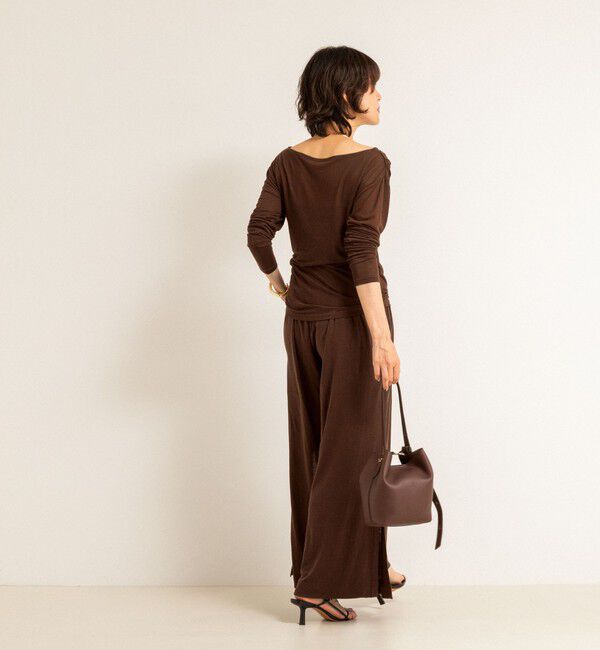 NOLLEY'S「【MAQWEL/マクウェル】ソフトタッチスラブスリットパンツ」|その他|