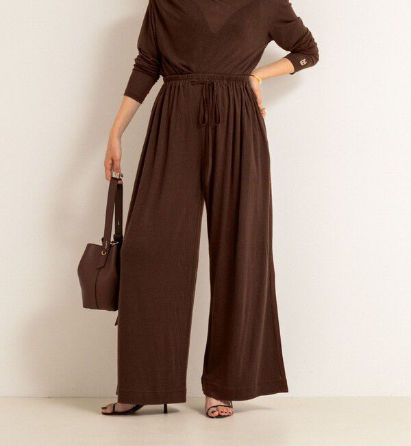 NOLLEY'S「【MAQWEL/マクウェル】ソフトタッチスラブスリットパンツ」|その他|