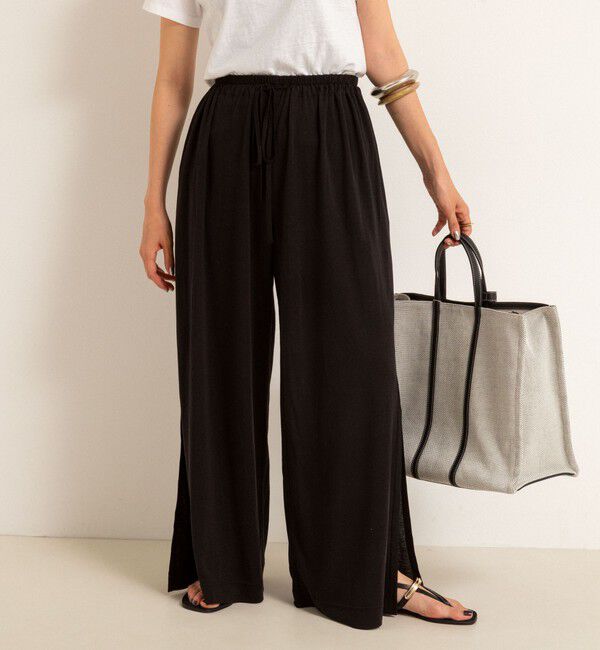 NOLLEY'S「【MAQWEL/マクウェル】ソフトタッチスラブスリットパンツ」|その他|