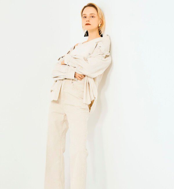 Rie Miller「【RM denim】硫化染コーデュロイシャツジャケット」|シャツ・ブラウス|