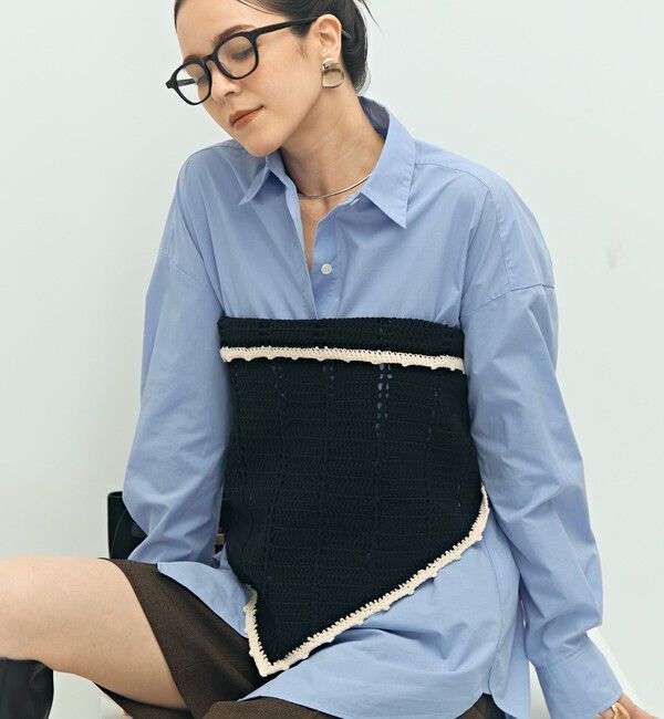 Laraaji「《手洗い可能》かぎ編み針三角ストール」|ニット・セーター|