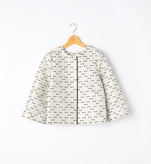 NOLLEY'S「《セットアップ対応》ウォッシャブルリボンジャガード2WAYブラウス」|シャツ・ブラウス|