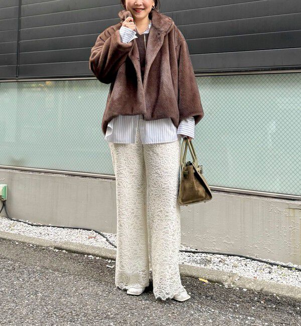 NOLLEY'S sophi「ECOPELフェイクファーショートコート」|その他|