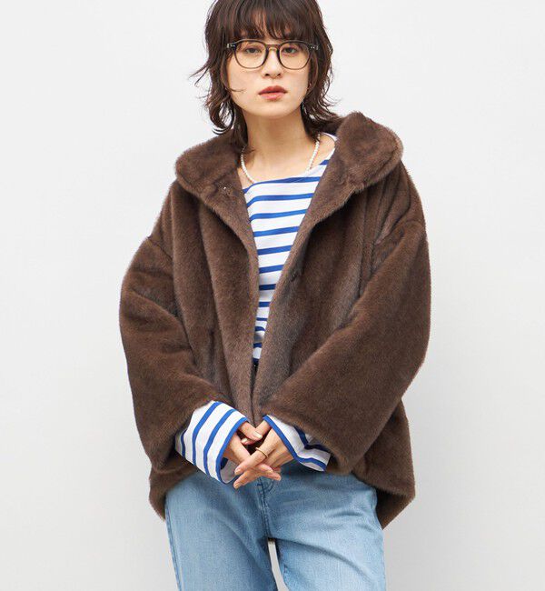 NOLLEY'S sophi「ECOPELフェイクファーショートコート」|その他|