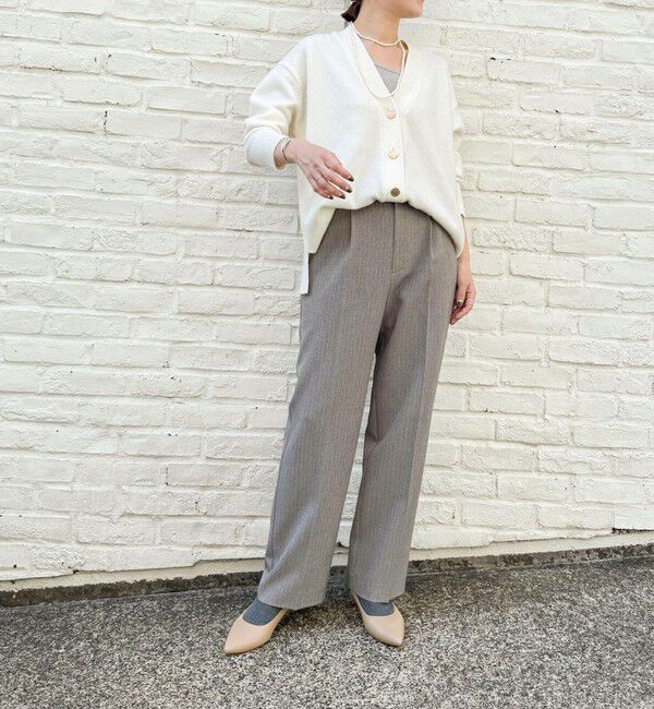 NOLLEY'S「ウォッシャブルウール調愛されセミワイドパンツ」|その他|