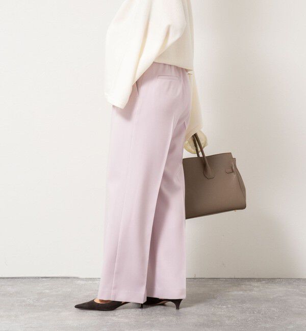 NOLLEY'S「ウォッシャブルウール調愛されセミワイドパンツ」|その他|