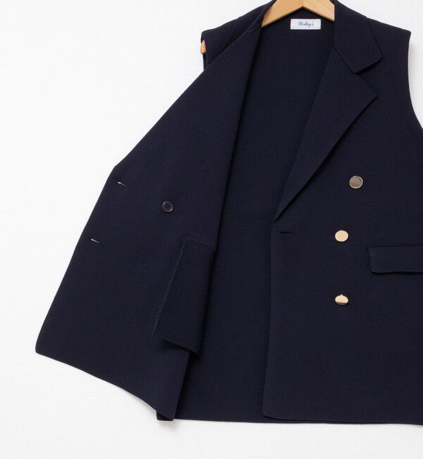 NOLLEY'S「《手洗い可能》ミラノリブニットベスト」|ベスト・ジレ|