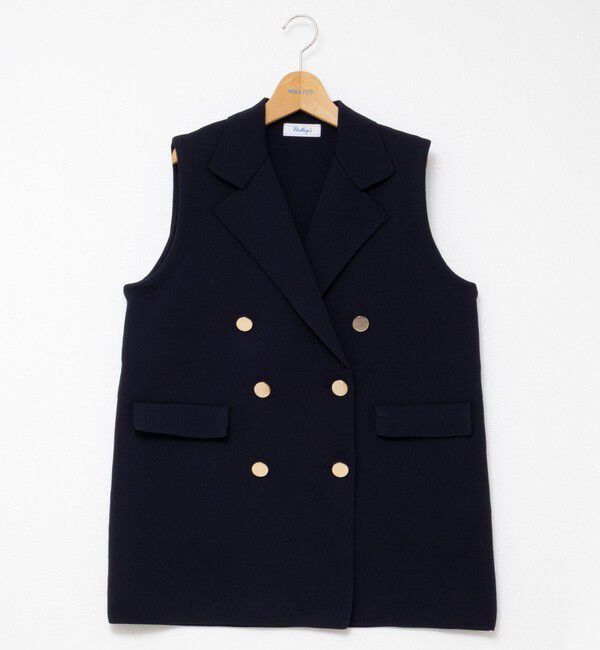 NOLLEY'S「《手洗い可能》ミラノリブニットベスト」|ベスト・ジレ|