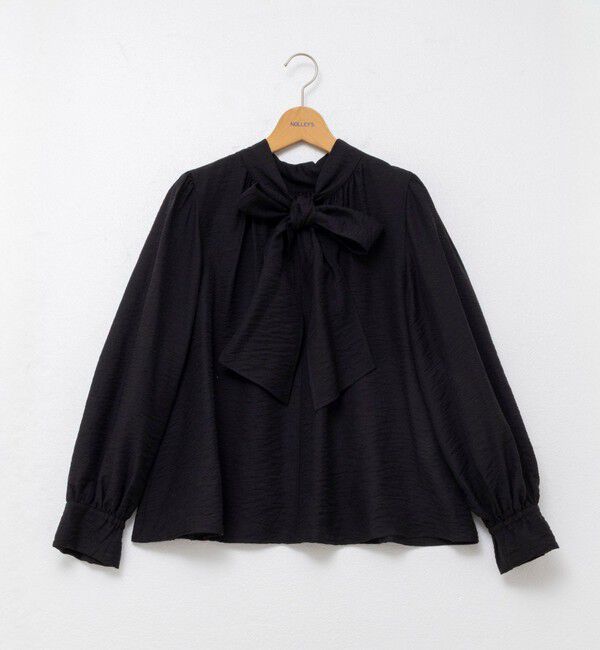 NOLLEY'S「ウォッシャブルシアーボウタイ2WAYブラウス」|シャツ・ブラウス|