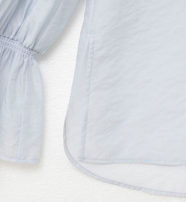 NOLLEY'S sophi「ウォッシャブルオーガンジーフリルブラウス」|シャツ・ブラウス|