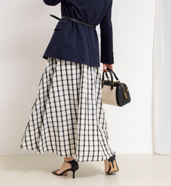 NOLLEY'S「ウォッシャブルフレアマキシスカート」|フレア|