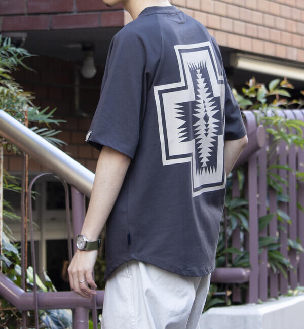 GLOSTER「【PENDLETON/ペンドルトン】バックプリント ラグランTシャツ ラウンドテール」|Tシャツ・カットソー|