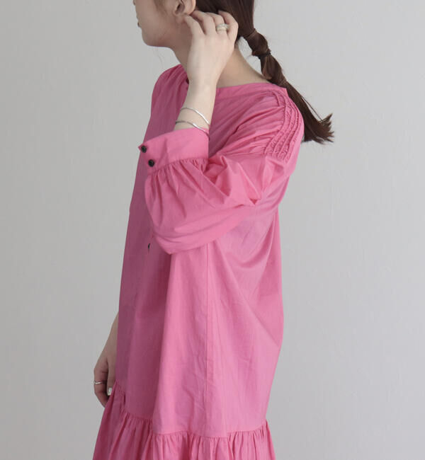 fredy emue「【fredyemueフレディエミュ】コードボリュームシャツワンピース」|ワンピース|