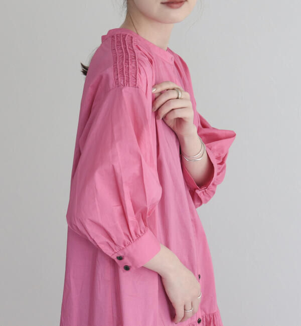 fredy emue「【fredyemueフレディエミュ】コードボリュームシャツワンピース」|ワンピース|