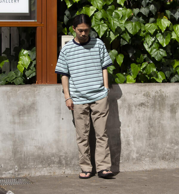 GLOSTER「【GLOSTER/グロスター】マルチボーダー リンガーTシャツ」|Tシャツ・カットソー|