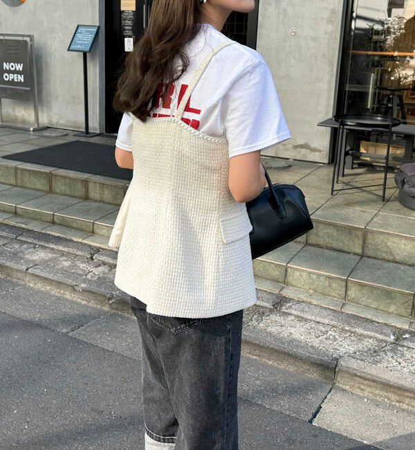 fredy emue「【入卒/セレモニー】ファンシーツィードビスチェ」|シャツ・ブラウス|