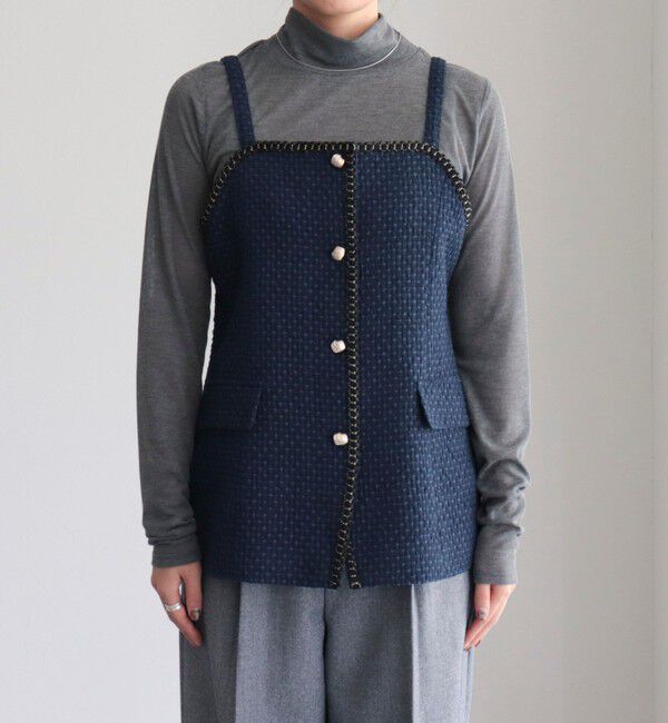 fredy emue「【入卒/セレモニー】ファンシーツィードビスチェ」|シャツ・ブラウス|