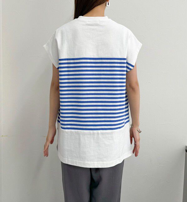 fredy emue「スキッパーフレンチボーダープルオーバーカットソー」|Tシャツ・カットソー|