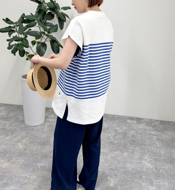 fredy emue「スキッパーフレンチボーダープルオーバーカットソー」|Tシャツ・カットソー|