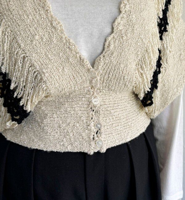 fredy emue「ハンドメイドかぎ編みビスチェ」|ニット・セーター|