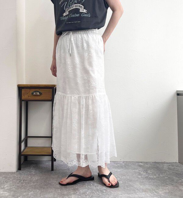 fredy emue「2WAYスカラレースギャザースカート」|スカート|