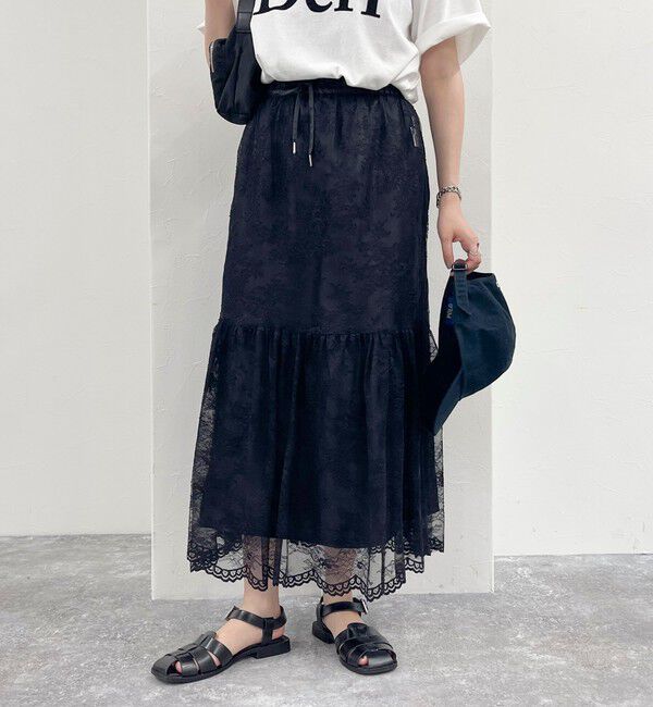 fredy emue「2WAYスカラレースギャザースカート」|スカート|