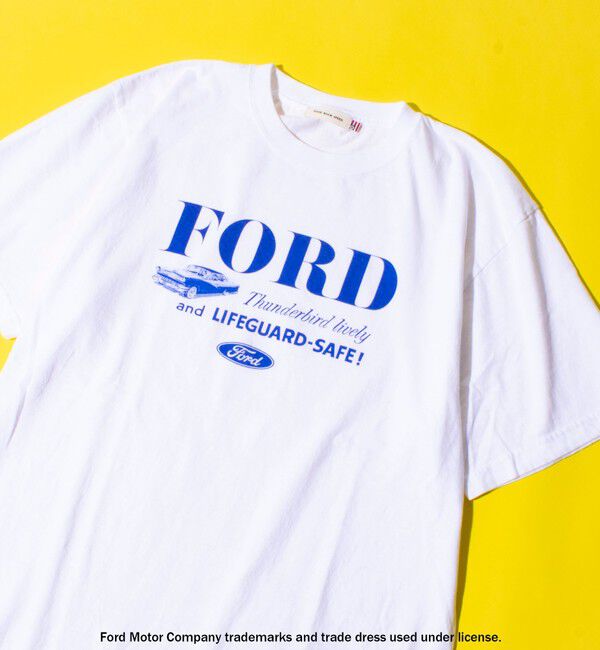 GLOSTER「【GOOD ROCK SPEED】フォード / 車 / FORD / ロゴ プリントTシャツ」|Tシャツ・カットソー|ホワイト系その他2