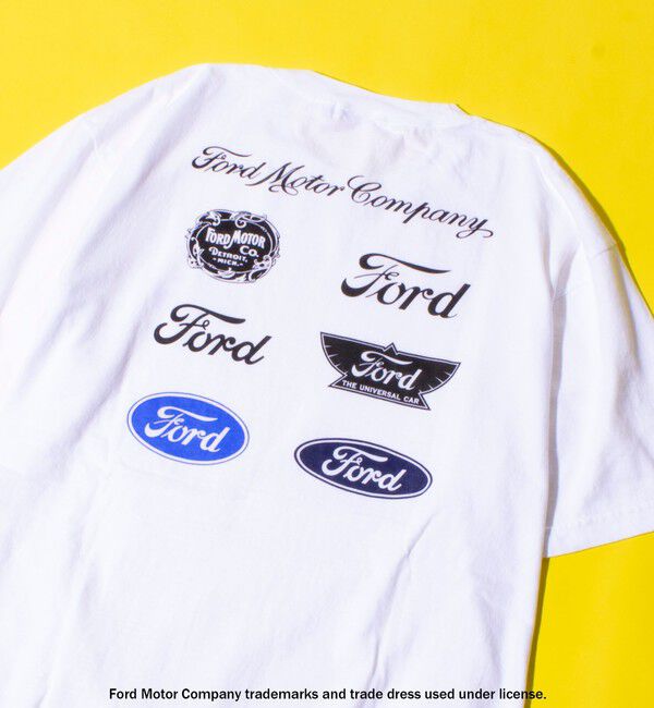GLOSTER「【GOOD ROCK SPEED】フォード / 車 / FORD / ロゴ プリントTシャツ」|Tシャツ・カットソー|ホワイト系その他4